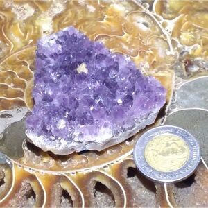 2" Triangular Amethyst Crystal Cluster